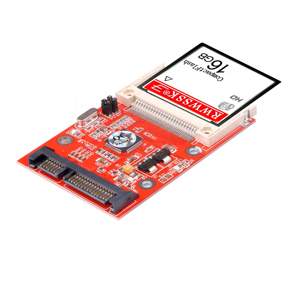 Jm20330 cf- kort til sata 2.5 " 22- pinners konverteradapter compact flash seriell ata hdd harddiskkort cf til sata adapter