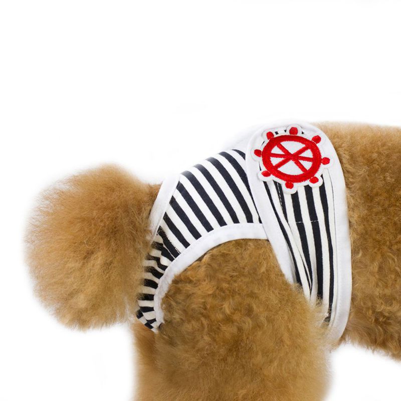 Dog Stripes Physiological Pants for Female Dogs Pets Menstruation Shorts Pants Pet
