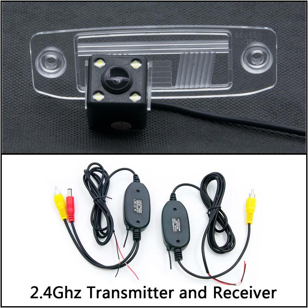 4 LED licht Sicherung Rückansicht Kamera Für KIA Sportage SL Sportage R Sorento Ceed Rio X-linie Auto parkplatz LCD Spiegel Monitor: Kamera mit kabellos
