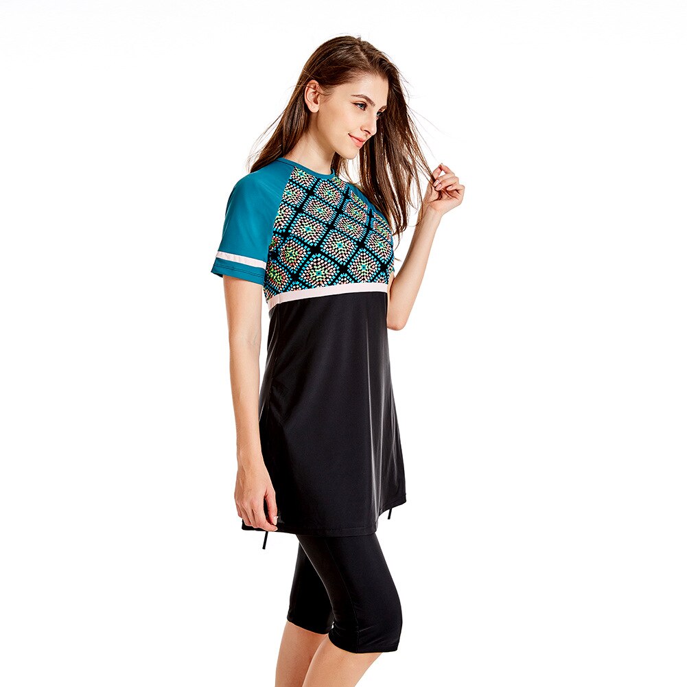 Plus size moslim badmode voor vrouwen Burkini islamitisch zwempak(7XL, Z6