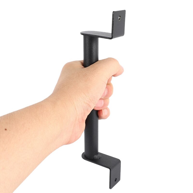 2 Stuks Black Carbon Stalen Schuifdeuren Schuur Deur Pull Handvat Voor Schuifdeuren Schuur Deur Tuinhekken Garages Hardware Kit