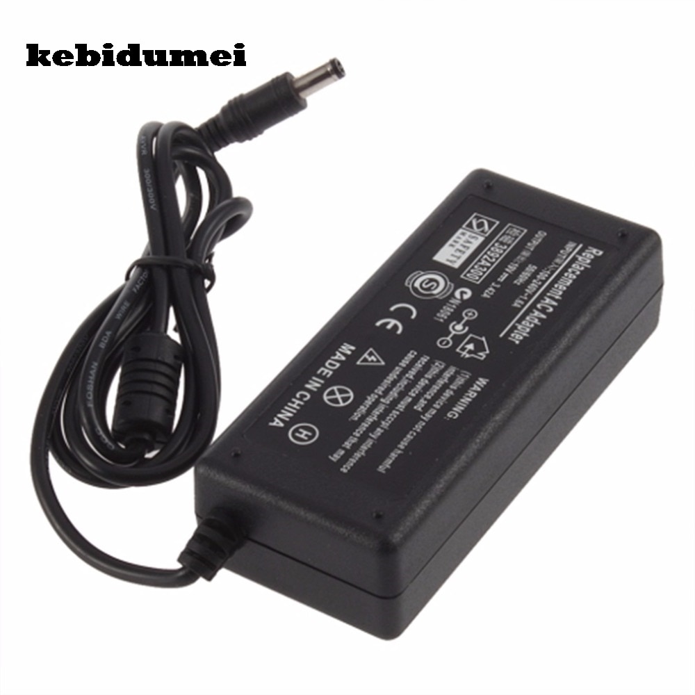 Kebidumei AC Adapter Voeding Lader Cord 19 V 3.42A 90 W voor Toshiba Laptop Notebook 5.5mm x 2.5mm Vervanging Voor ASUS