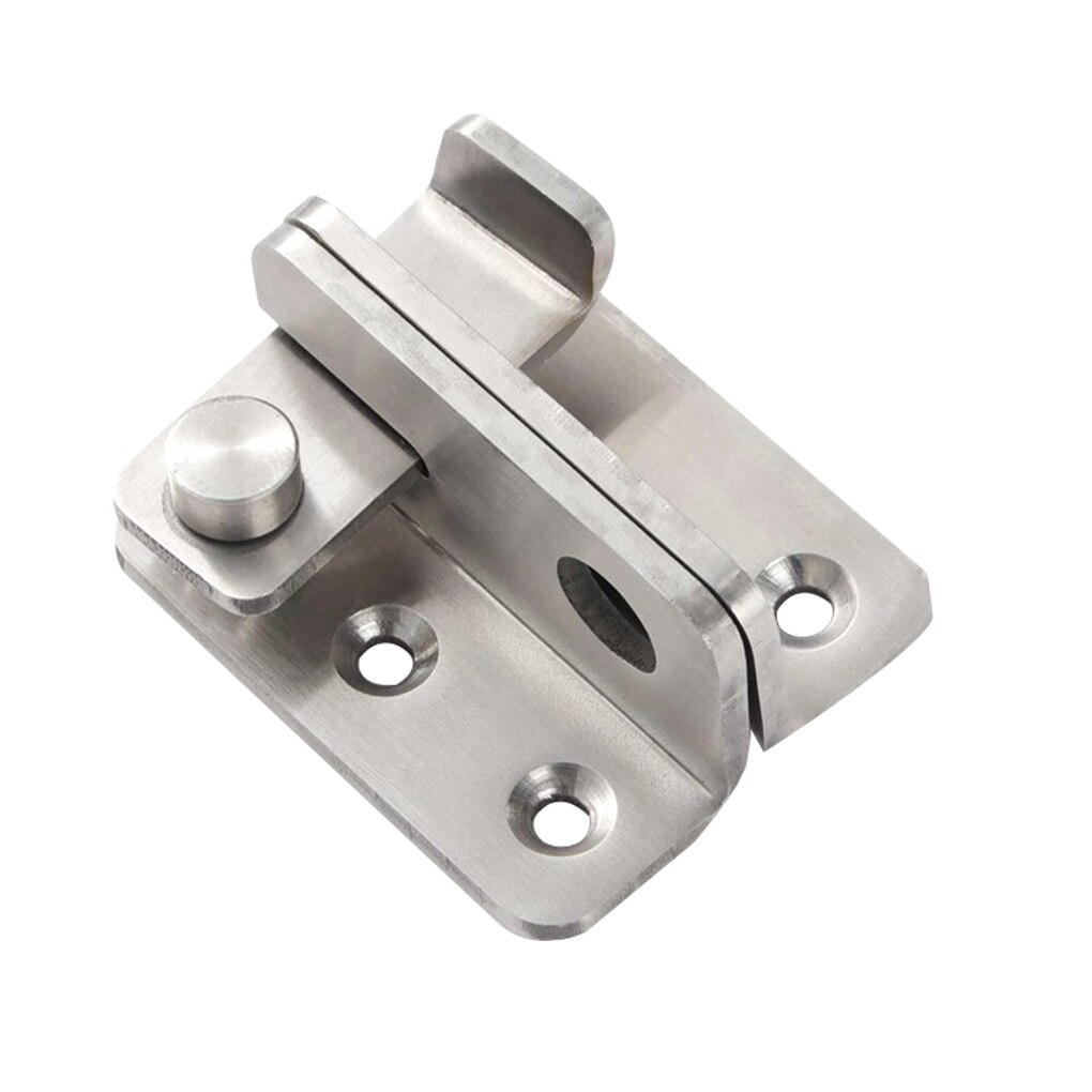 Stainless Steel Safety Door Lock Protection Door Latch Lock Buckle Anti-Theft Thickening Bolt Lock Left Right Open Home Hardware