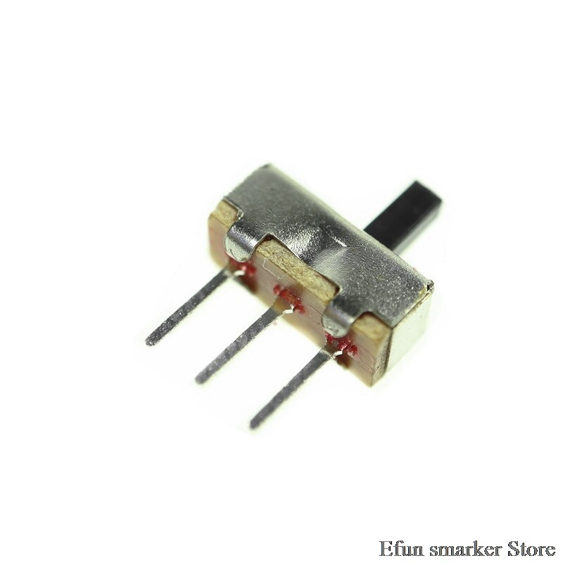 20Pcs Interruptor on-off mini Slide Switch SS12D00 SS12D00G4 3pin 1P2T 2 Position toggle switch Handle length:4MM