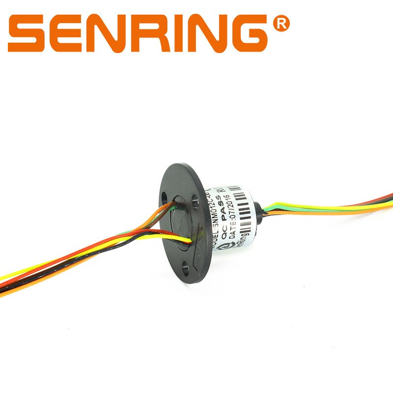 Senring mini kapsel slip ring snm 012 6 ledninger /12 ledninger /18 ledninger slip ringe 2a signal