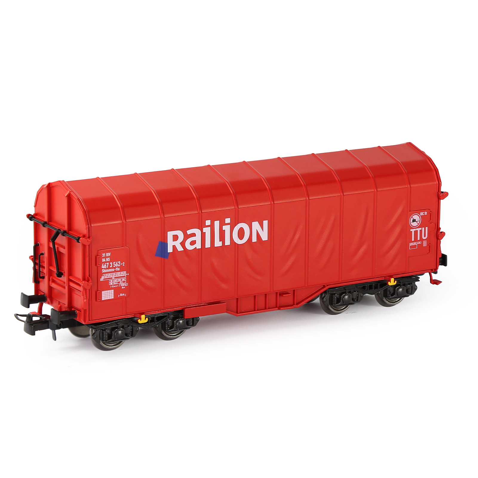 1pc Model Railway Layout Wagons HO Scale 1:87 Boxcar Rolling Stock C8762: Printed Red