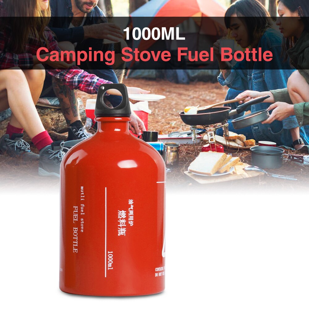 1000ML Empty Fuel Bottle Petrol Kerosene Alcohol Gasoline Container Camping Stove Fuel Bottle Liquid Gas Fuel Bottle Storage Can