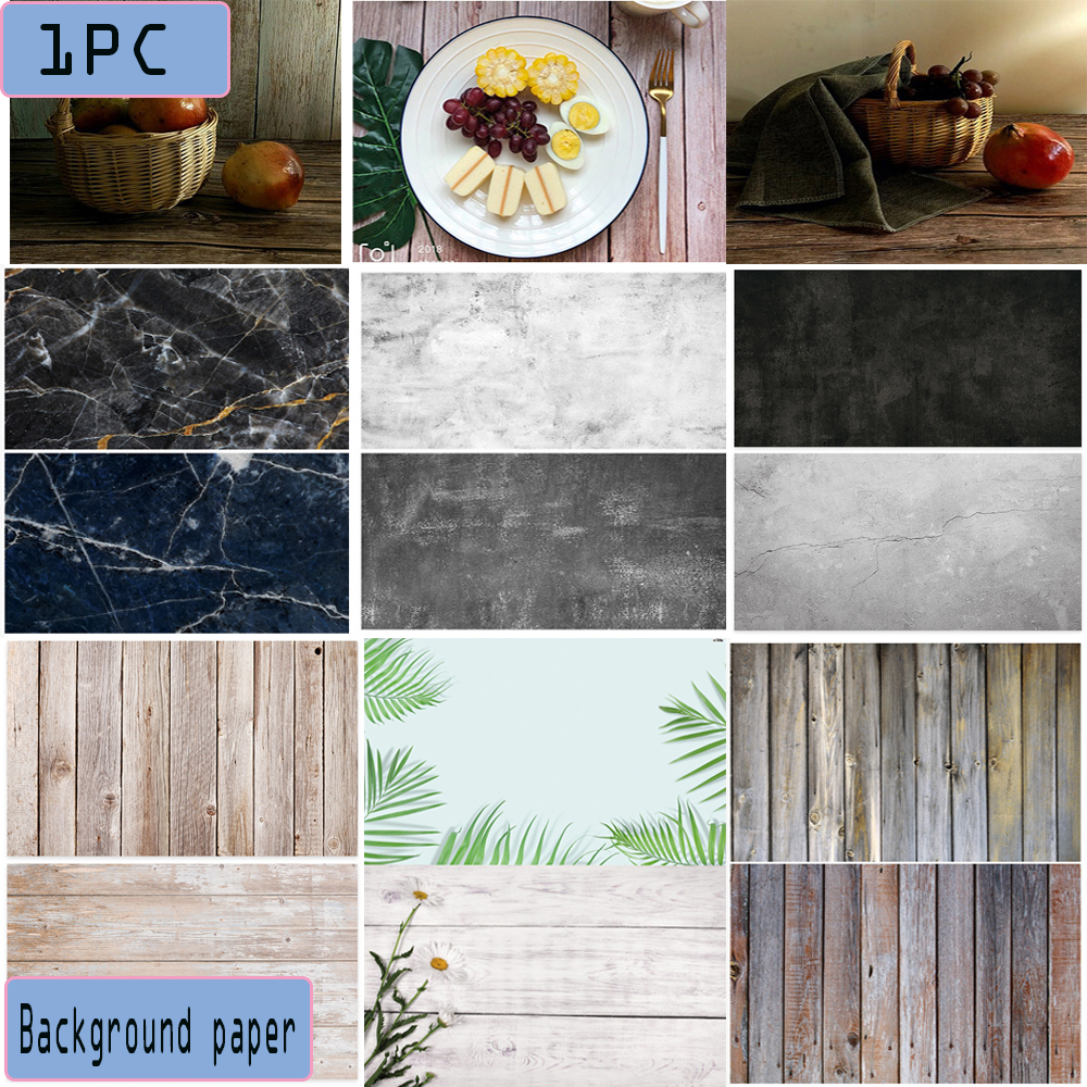 54*84cm fondo de fotografía de estudio accesorios de foto tablero de madera foto joyería uso de alimentos fondo de papel fotográfico