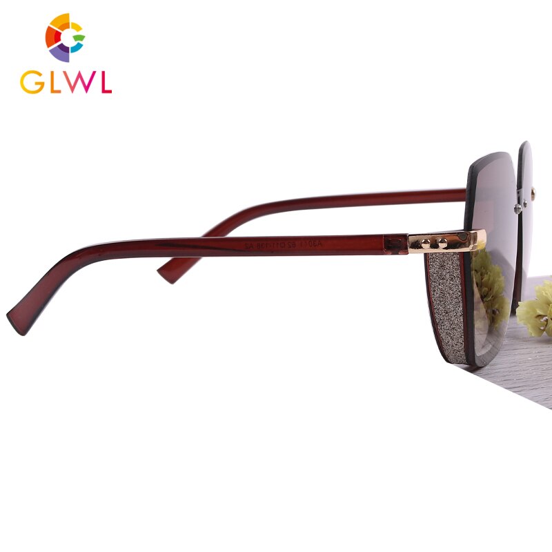 Solbriller kvinder vintage solbriller kvindelige kantløse kønskygge piger mærke briller til kvinde firkantede briller