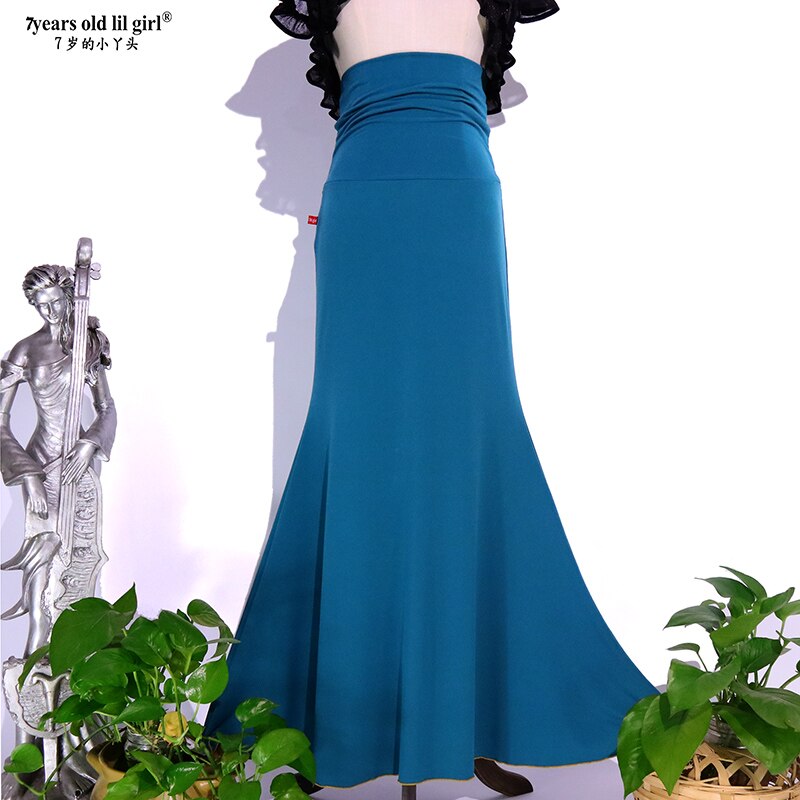Spaanse Flamenco Dans Praktijk Jurk Rok Multilayer Vrouwen Dragen Fishtail ESS25