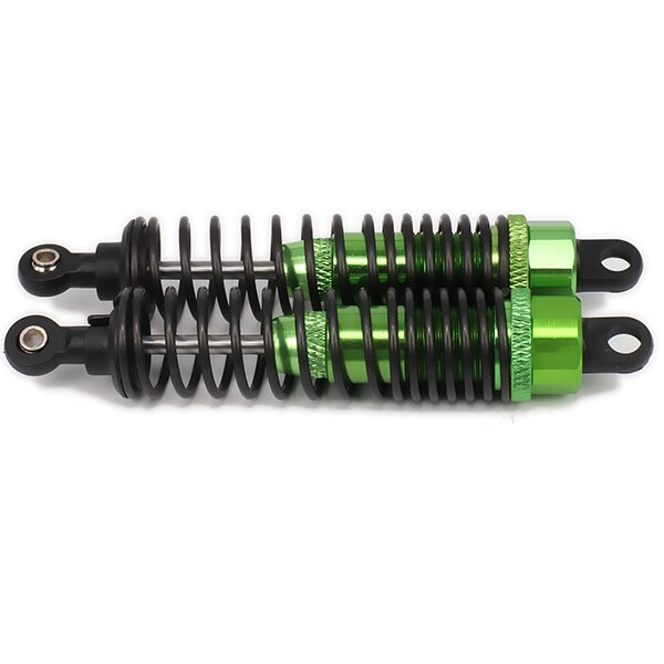 Oil filled Style adjustable 98mm alloy aluminum shock absorber damper for rc car 1/10 buggy truck RCAWD hop-up parts Hsp 2PCS: Green