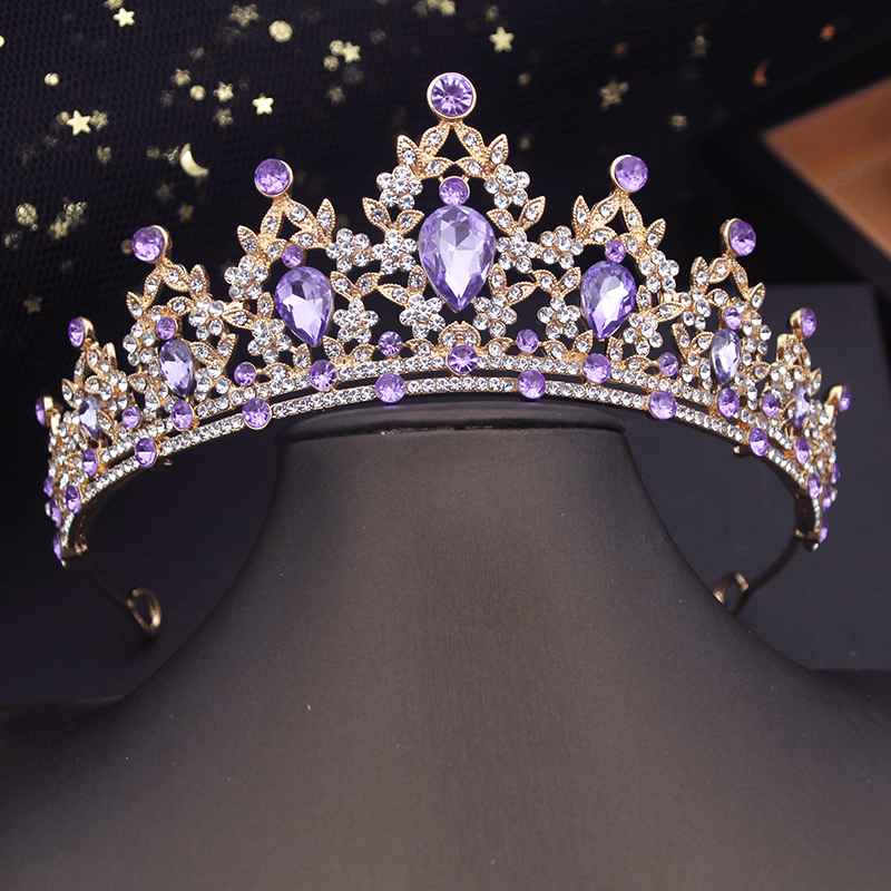 Princess Crown Small Tiaras Headdress Party Birthday Diadem Bridal Wedding Dress Hair Jewelry Accessories: Rhodium Plated
