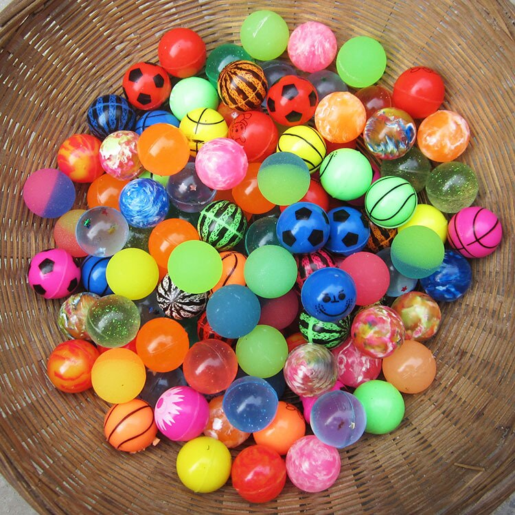 27mm Bouncy Ball child elastic rubber ball Children of pinball 1pcs