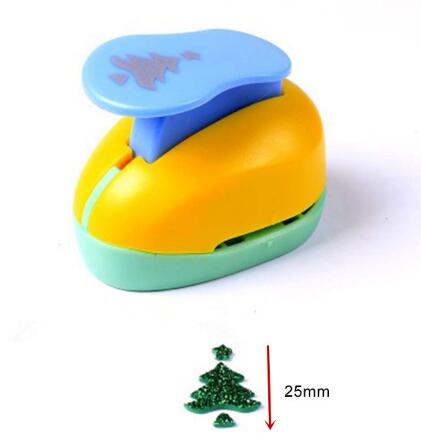Free Ship many size Christmas Tree Shape craft punch Scrapbooking School DIY Cedar Paper Cutter EVA foam Trees Hole Punches: 25mm