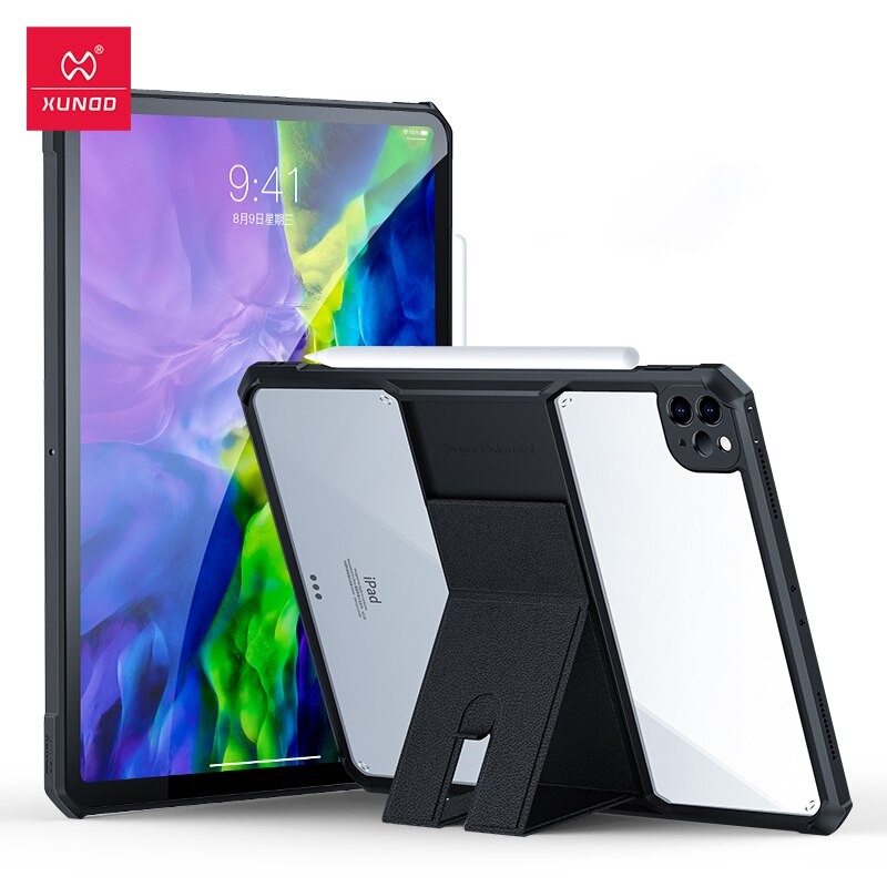 Dla iPad Pro 11 Case 2021 2020, pokrowiec na Tablet Xundd-z niewidocznym stojakiem na iPad Air 4 5 iPad Pro 12.9 8th Gen Mini 4 5 6 Case: Black / iPad Mini 4 5