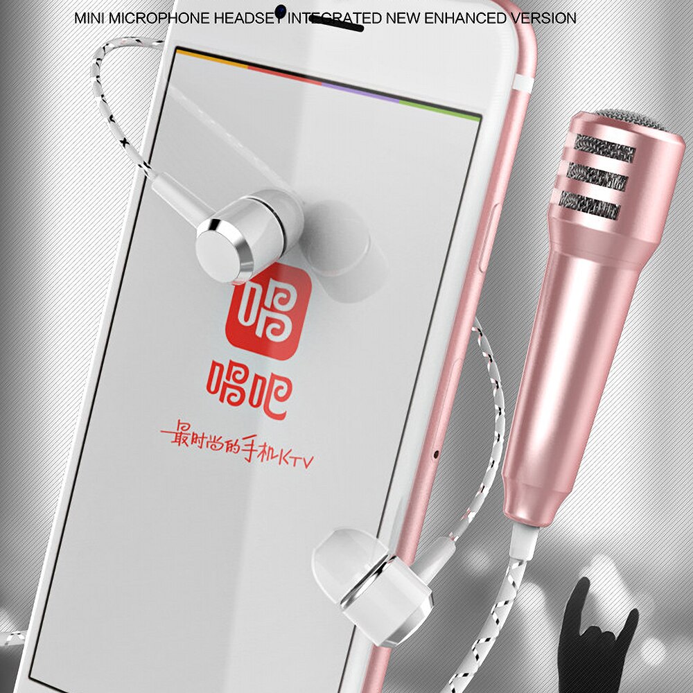 3.5MM Live phone universal wired microphone small microphone mini wheat headset in-ear For Tik Tok kids accessories For girls