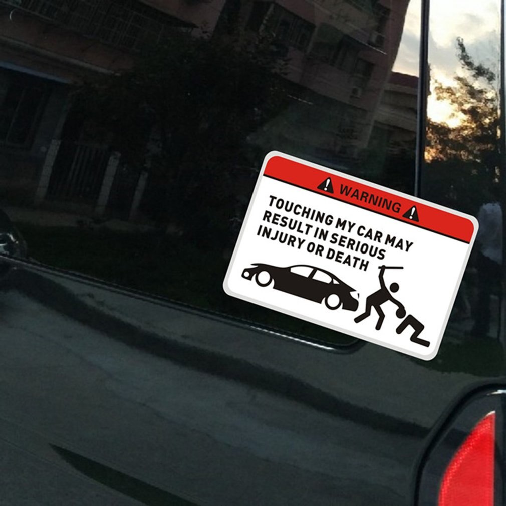 Funny in Car Safety Warning Reflective Decal Sticker Waterproof