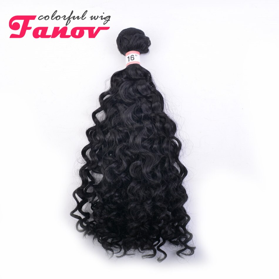 Kinky Curly Synthetic Hair Extensions Bundles 3 Pieces Heat Resistant Weave Hair Bundles For Black Women