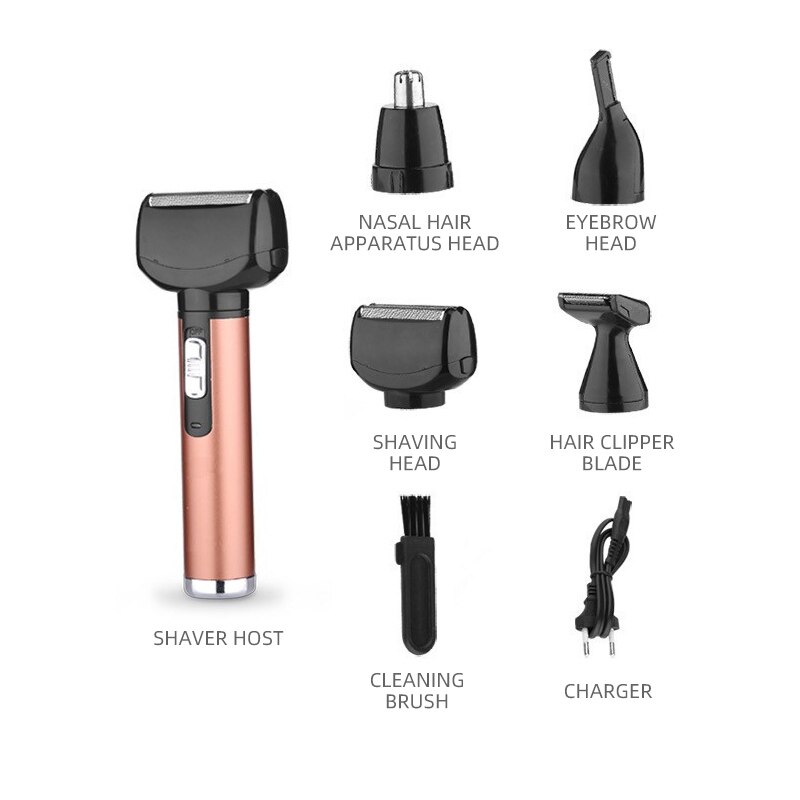 4 in 1 Multifunction Hair Remover Shaver Trimmer Kit for men Facial Leg Eyebrow Electric Epilator