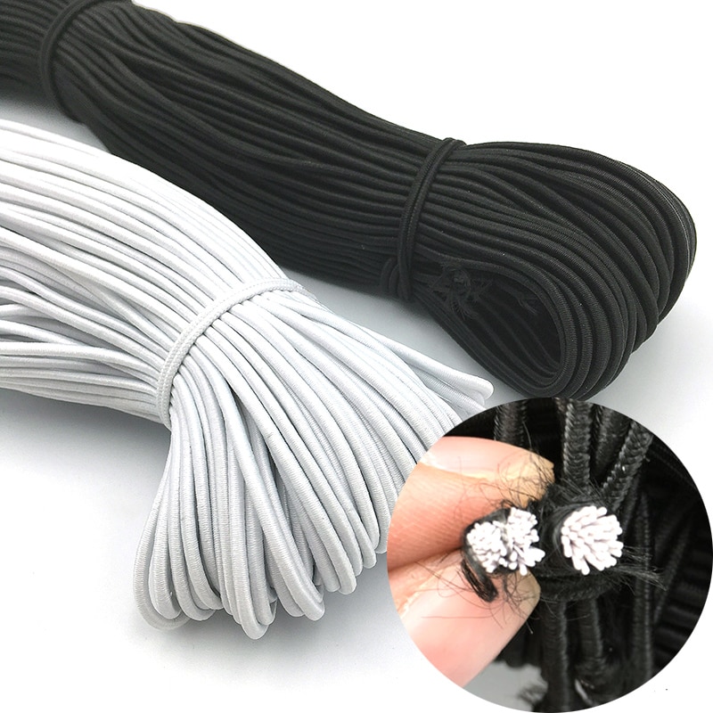 5 meter sterk elastisch touw, bungee-schokkoord, rekkoord voor doe-het-zelf sieraden maken, buitenproject, tent, kajak, boot, tas, bagage