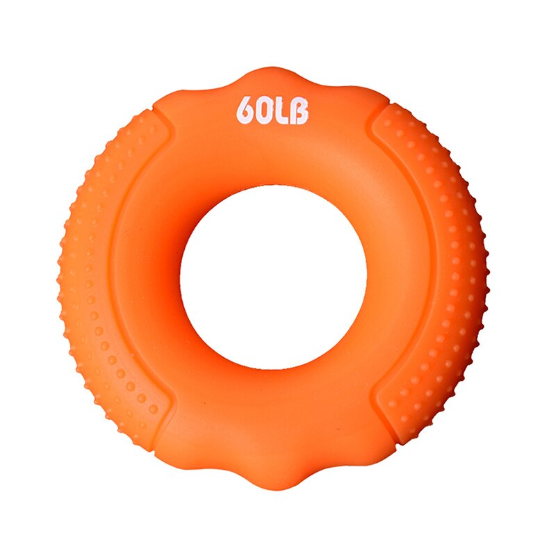 Siła kulka robić ściskania uchwyt silikonowy pierścień odporność na rękę zespół rozciągacz na palce ćwiczenia przedramię trening nadgarstka ekspander nadgarstka: Pomarańczowy