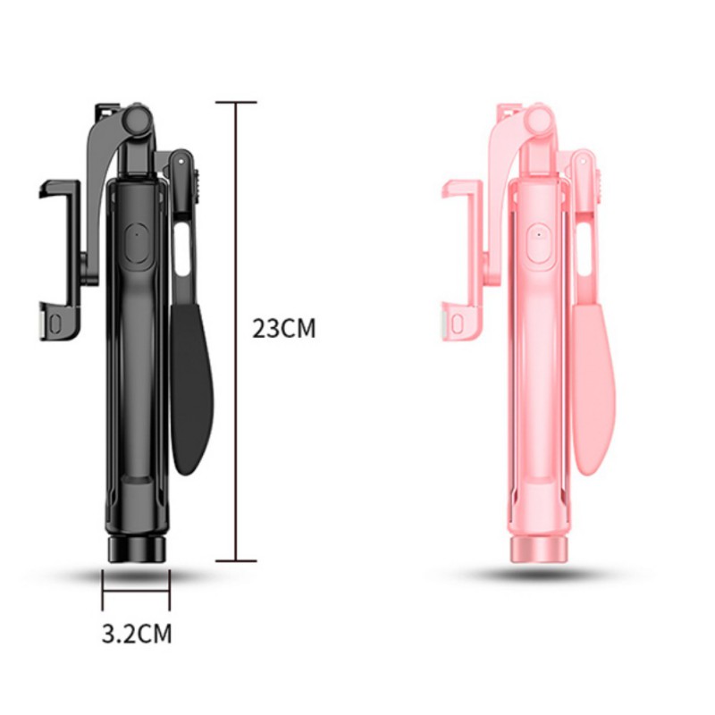 Mobiltelefon anti-ryste stabilisator kamera stativ folde gimbal udendørs sports selfie stick beslag