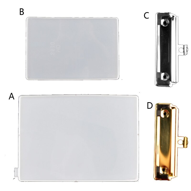DIY A4 Clipboard Resin Mold File Folder Resin Molds Epoxy Silicone Tray Molds File Folder Portfolio Drawing Board Mold