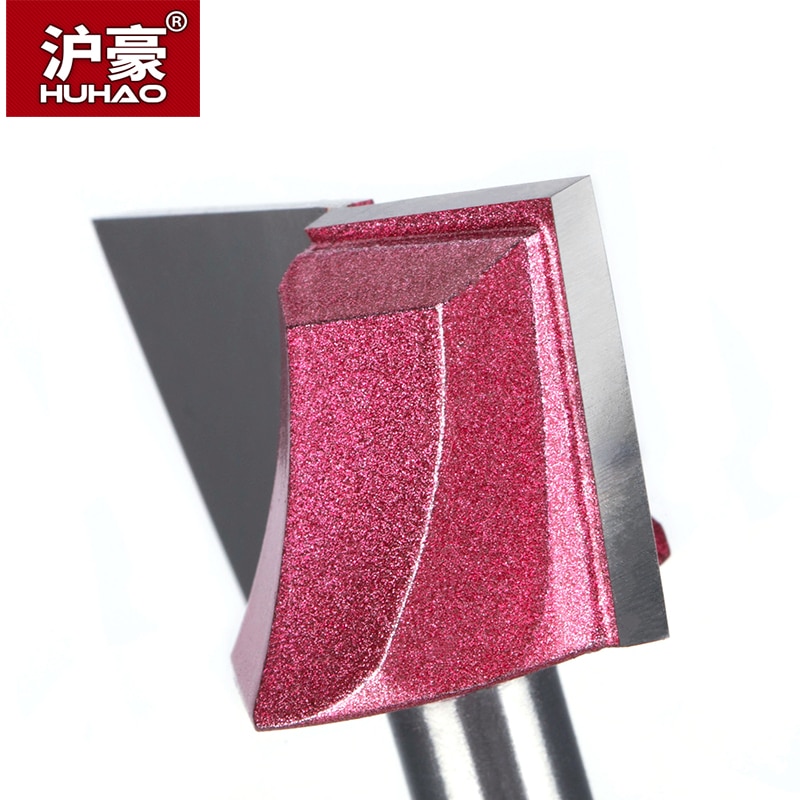 Huhao 1Pc Schacht 8Mm Cnc Reinigen Bodem Router Bit Houtbewerking Gereedschap Bits Voor Hout Dubbele Fluit Carbide Getipt endmill