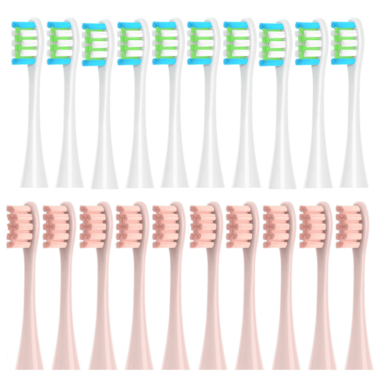 Replacement Brush Heads for Oclean X/ X PRO/ Z1/ F1/ One/ Air 2 /SE Sonic Electric Toothbrush Soft DuPont Bristle Nozzles 10 Pcs