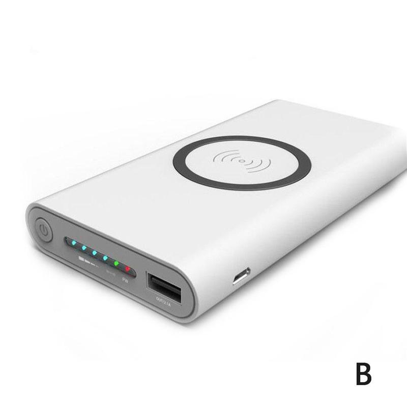 Draadloze Opladen Schat Shell Mobiele Power Accessoires 2 Kleuren Om Uit Te Kiezen Oplaadbare Schat Behuizing: B