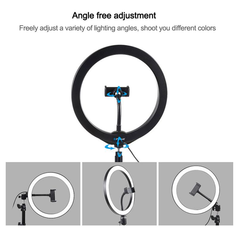 LED Selfie Fill Ring Light Dimmable Camera Phone Ring Lamp With Table Tripods For Makeup Video Live Studio Photography Accessory