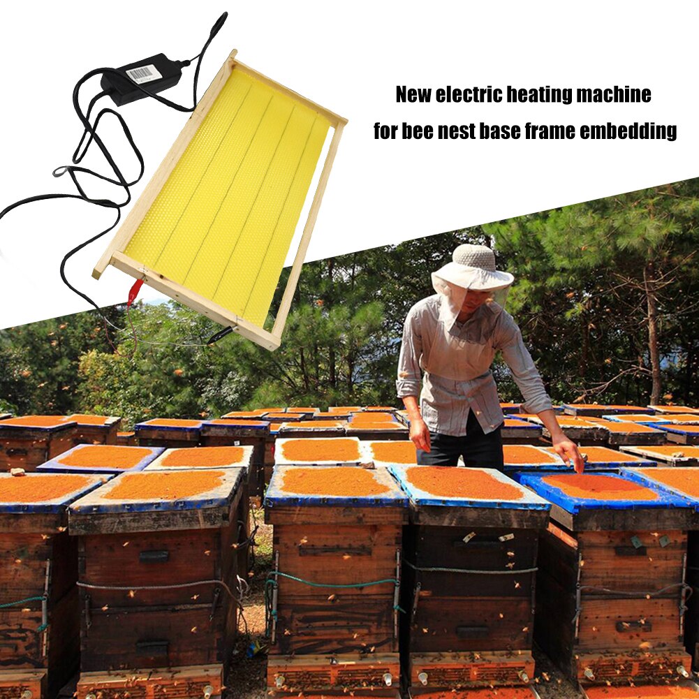 Beekeeping Foundation Electric Embedder Device Automatic Crimping Bee Spleen Heating Beehive Installer Bee Apiculture Tool