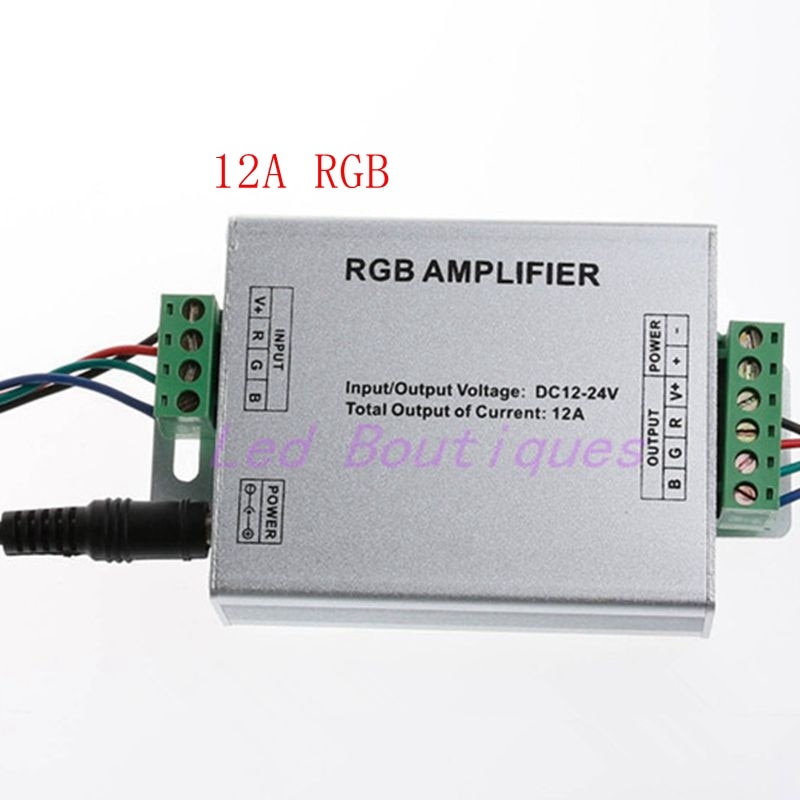 Led RGB/RGBW/RGBWW RGB+CCT Amplifier DC12V 24V 12A/15A/24A/30A RGBWC Led Strip Power Repeater light controller