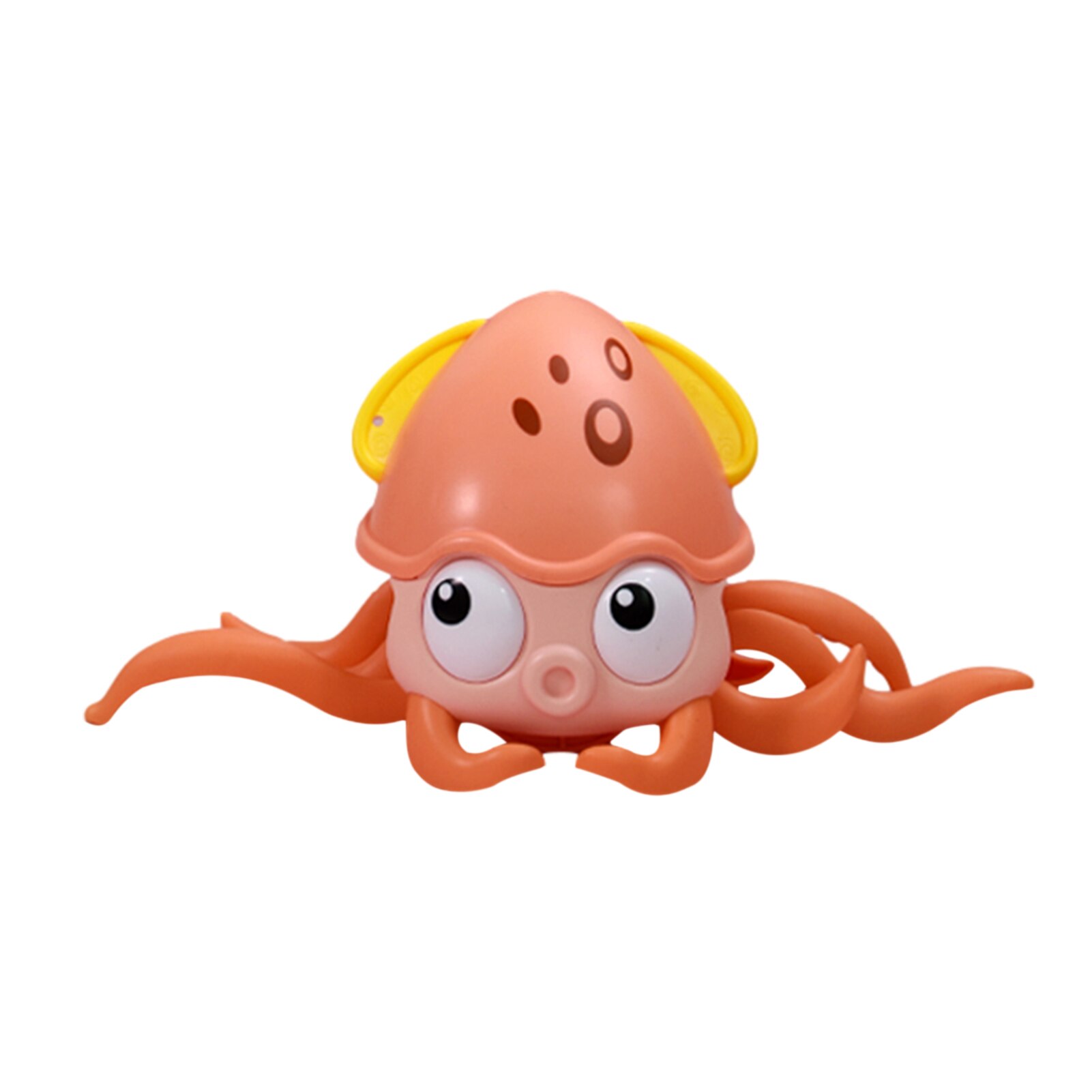 Baby cartoon cute octopus wind-up bath toy children's water swimming chain clockwork toy beach infant swimming water play toy: Orange 751