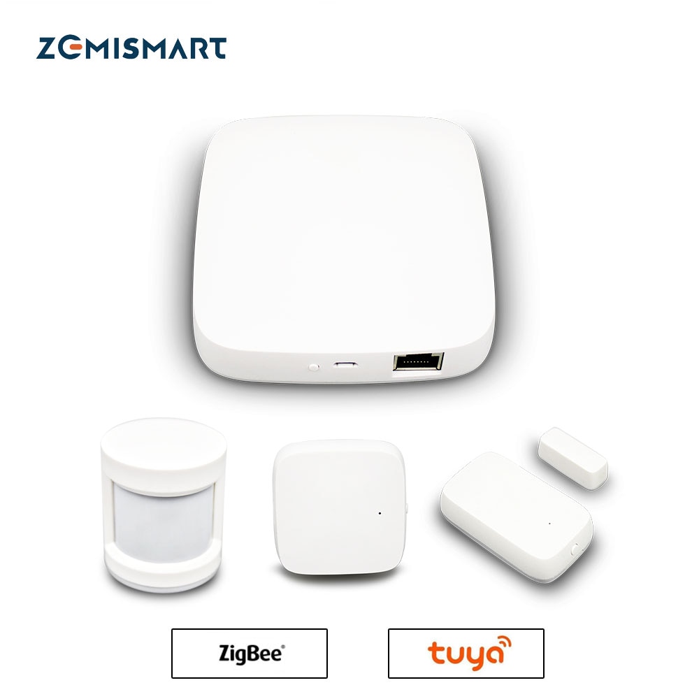 Tuya ZigBee Smart Gateway Hub Smart Home Bridge Smart Life APP Alexa Google Home Enable with Zigbee 3.0 Security Sensor Switch