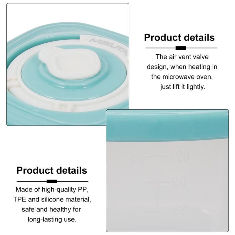 4Pcs Baby Blocks Freezer Plastic Food Box Baby Food Container Without Tray