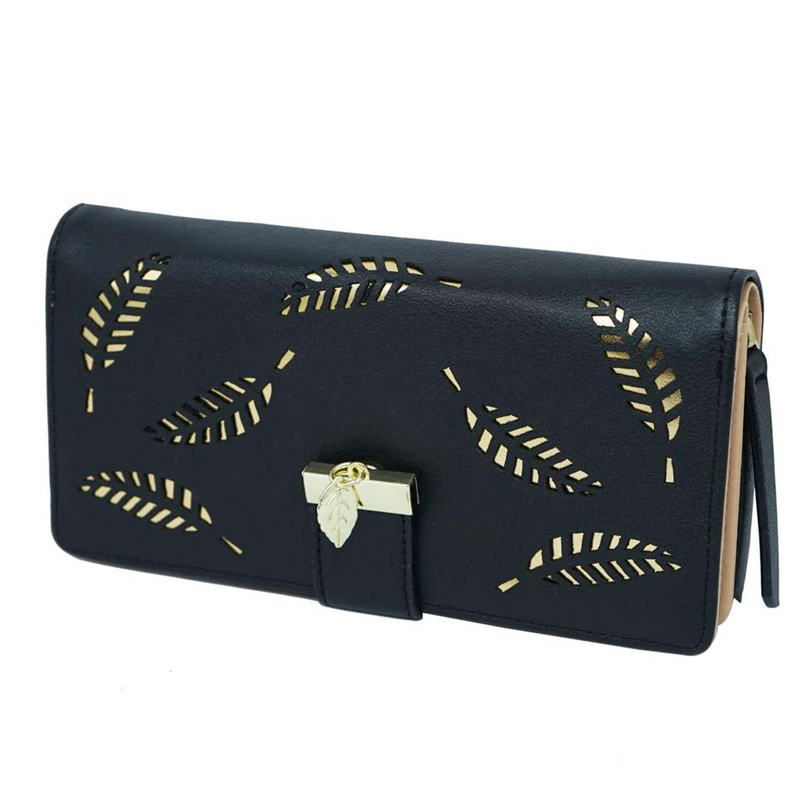 PU Leather Women Wallets Hasp Lady Moneybags Zipper Coin Purse Woman Envelope Wallet Money Cards ID Holder Bags Purses Pocket: Default Title