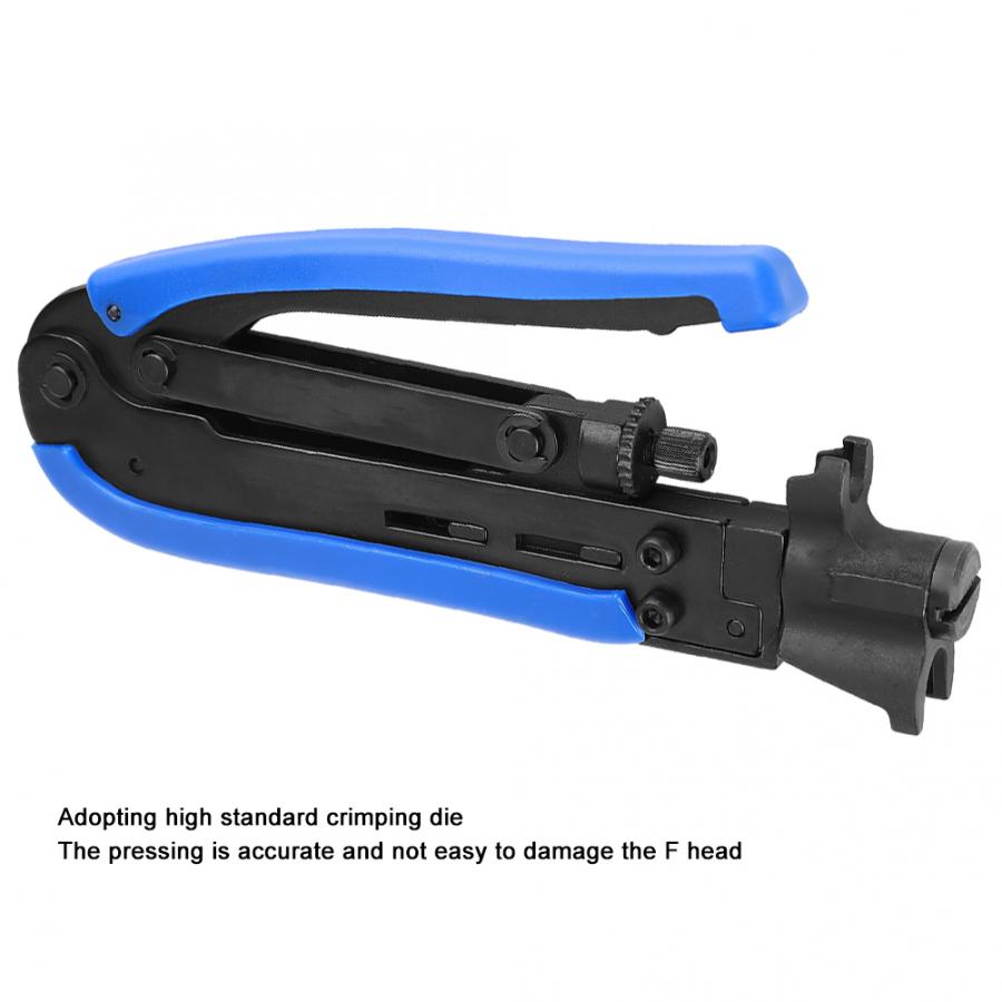 Crimping Pliers RG59/RG6 Terminals Crimper Network Wire Cable Coax Compression Crimping Tool
