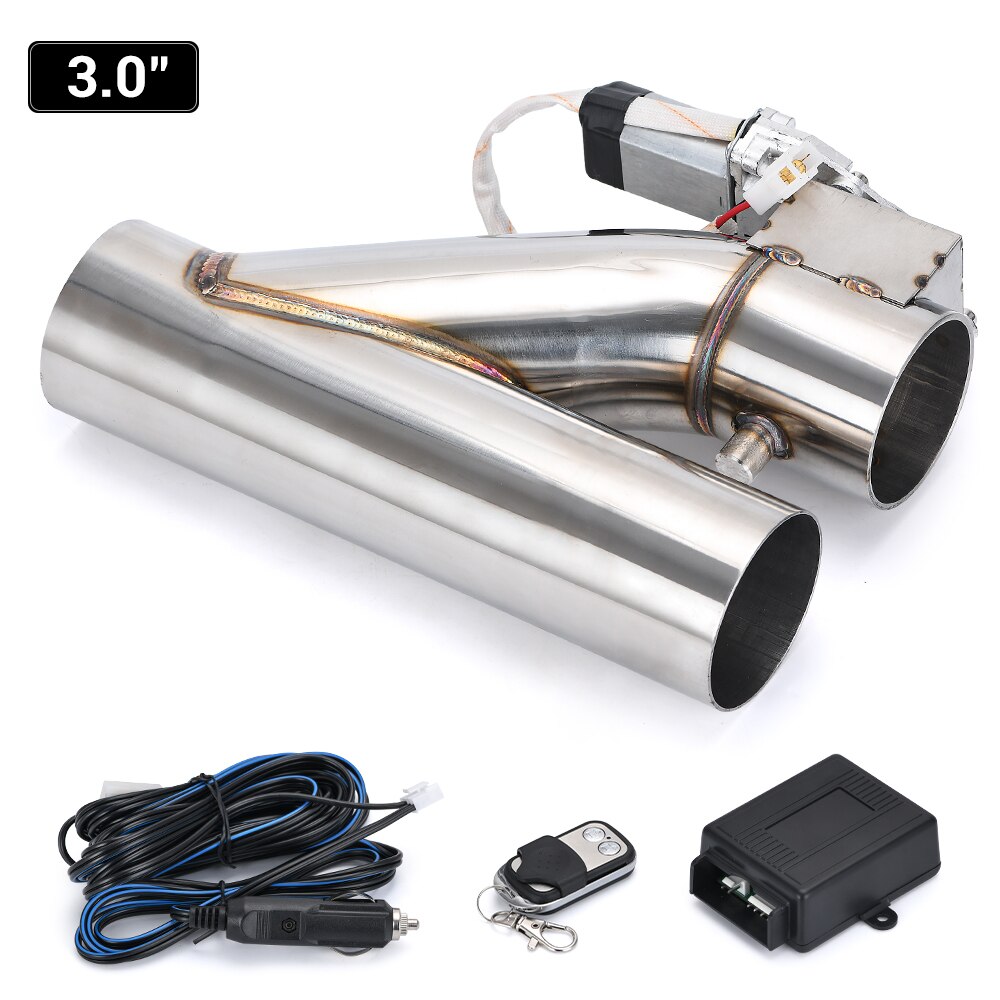 LZONE – Valve d'échappement électrique universelle 2.5 "/3", en acier inoxydable, avec télécommande sans fil JR-CT93: CT93-30