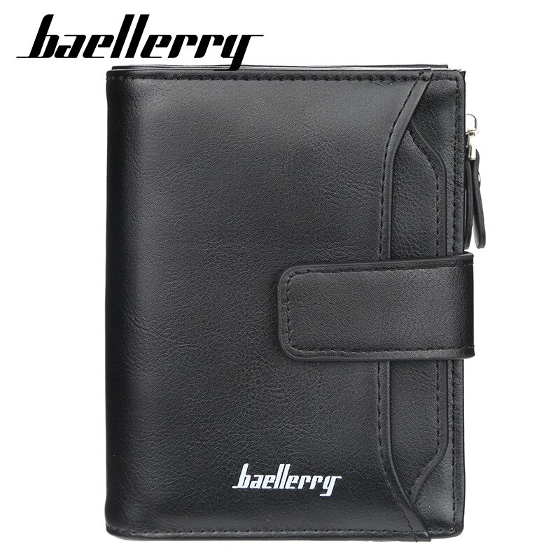 Baellery marca carteira masculina de couro dos homens carteiras bolsa curta masculino embreagem carteira titular do cartão do saco de dinheiro