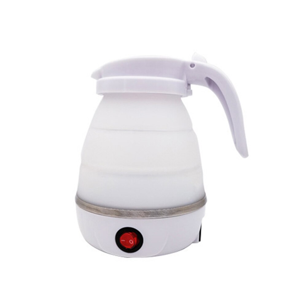 600W Silikon Tragbare Kochendem Wasser Teekanne Faltbare Wasserkocher Reise Hause Wasserkocher Faltbare Wasserkocher Küche Gerät: EU Weiß