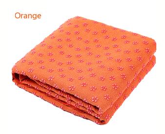 183*63Cm Non Slip Yoga Handdoek Deken Fitness Mat Geur Gratis Zweet Absorberende Yoga Mat Handdoek Voor Fitness oefening Pilates Training: Oranje