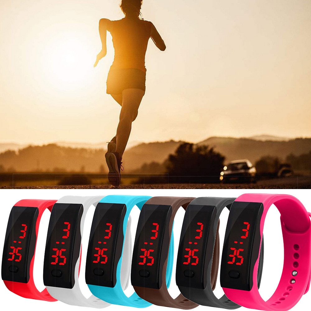 Kids Horloge Armband Led Digitale Sport Polshorlog... – Grandado