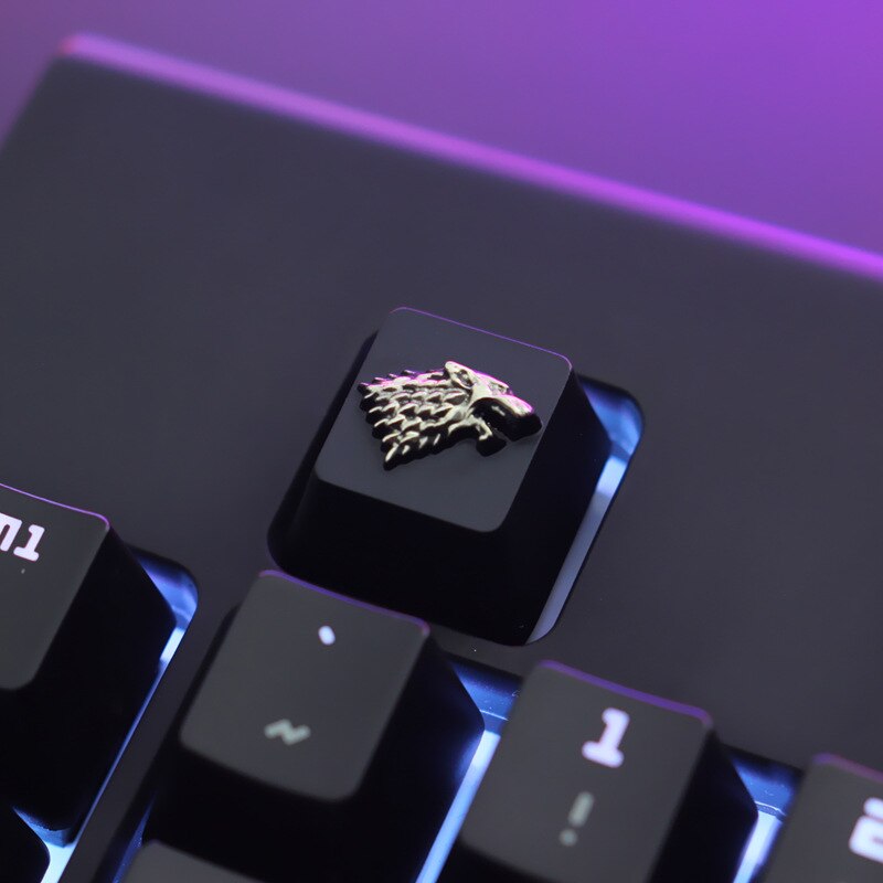 ESC Keycap Custom Aluminum Alloy Keycaps for Mechanical Keyboard CS DVA FATE R4 Height Stereoscopic: GOT Stark