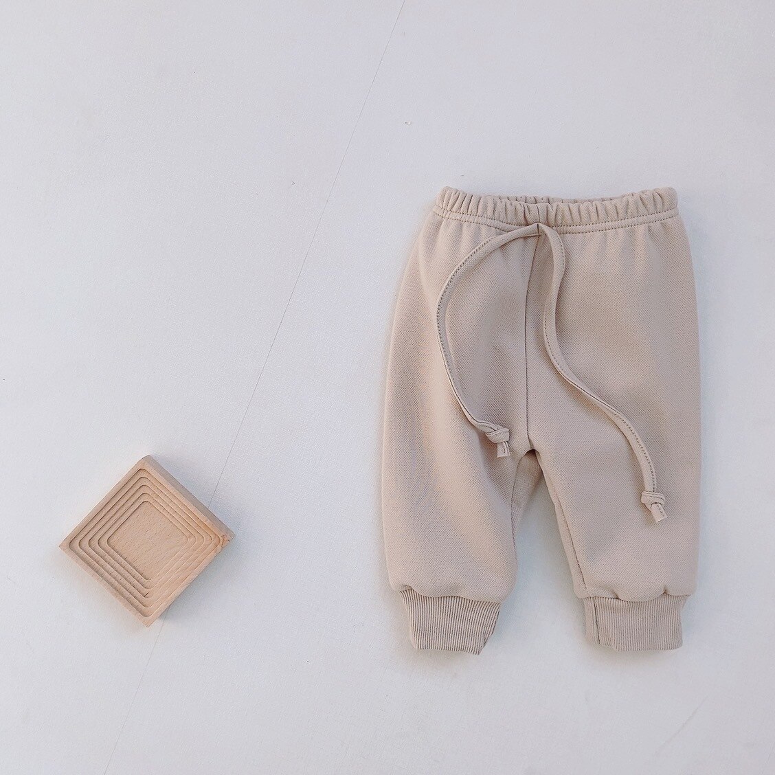 Pantalon pour enfants, décontracté, confortable, gaufré, épais, en velours, sarouel, Pp, hiver: apricot / 6M  66cm