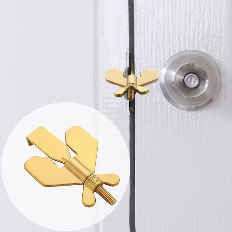 2Pcs Portable Door Lock Home Security Door Locker Travel Lockdown Locks Solid Heavy Duty Locks Door Lock for Traveling