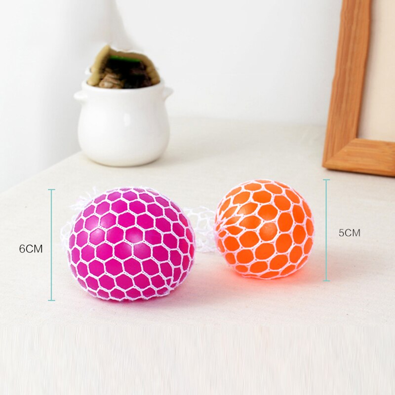 Gags & Praktische Neuheit Anti Stress Gesicht Reliever Trauben Ball Autismus Stimmung Squeeze Relief Spielzeug Extrudierten Verfärbung Kreative Gif: 6 cm