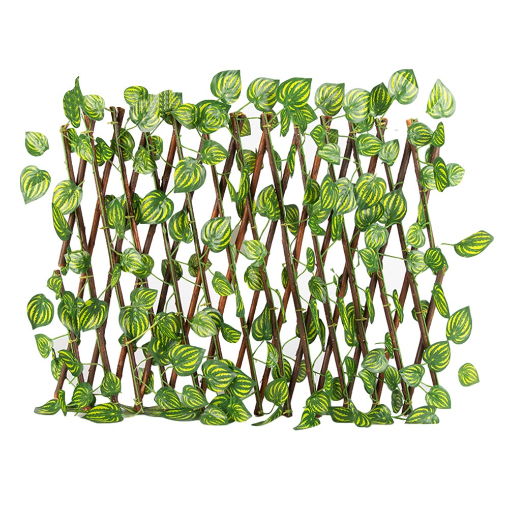 Expansion treillis écran d'intimité plante artificielle extérieur intérieur verdure murs panneau rétractable clôture cour décor à la maison balcon: 5 S