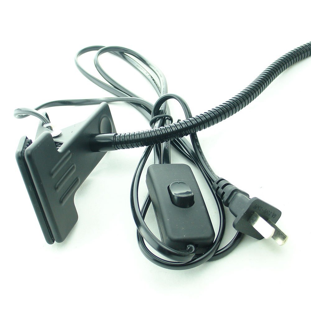 ledet skrivebordslampe med klips fleksibel ledet leselampe 5w 220v strømforsyning ledet boklamper låve nattbord hjemmelys
