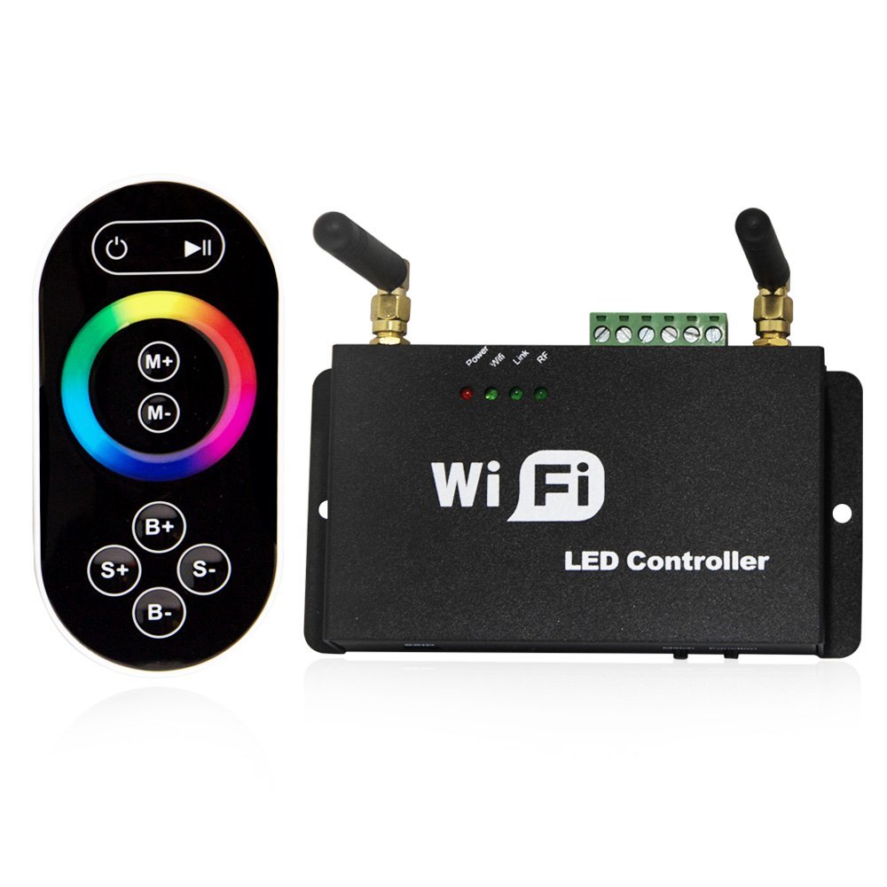 WiFi RF Afstandsbediening Wifi RGB/Dual/Enkele Kleur Dimmer Android IOS voor WS2811 WS2812B 6803 RGB LED Strip licht